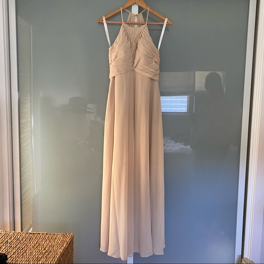 Azazie Ginger Champagne Dress Size 4